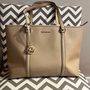 Tan large Michael Kors purse